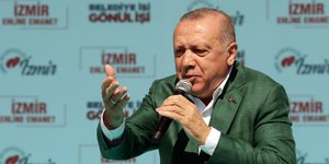 Ο Τούρκος πρόεδρος Ρετζέπ Ταγίπ Ερντογάν (Φωτογραφία: Presidential Press Service via AP)