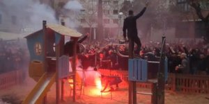 Επεισόδια στη Βαρκελώνη πριν το Μπαρτσελόνα-Λιόν