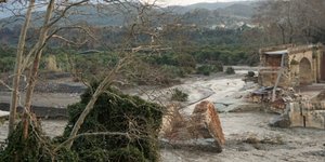 Η διαλυμένη γέφυρα Κερίτη στα Χανιά / Φωτογραφία: EUROKINISSI