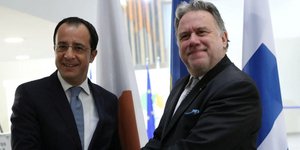Από την επίσκεψη του Γιώργου Κατρούγκαλο στην Κύπρο (Φωτο: Eurokinissi)