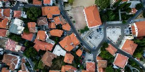Αεροφωτογραφία από περιοχή της Ξάνθης / Φωτογραφία: EUROKINISSI