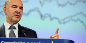 Ο Ευρωπαίος Επίτροπος Οικονομικών Υποθέσεων Πιερ Μοσκοβισί / Φωτογραφία: AP Images