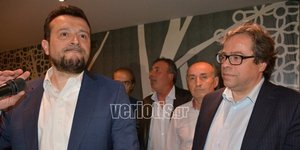Ο Νίκος Παππάς στην ομιλία του στην Βέροια- φωτογραφία veriotis.gr