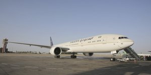 Αεροπλάνο της Saudia γύρισε πίσω στην Τζέντα/ Φωτογραφία: AP- Karim Kadim