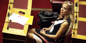 Η Μαρία Σταυρινούδη - Σόδη (Φωτο: Eurokinissi)