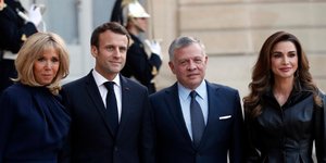 Η Μπριζίτ Mακρόν συνάντησε την Ράνια της Ιορδανίας/ΑP