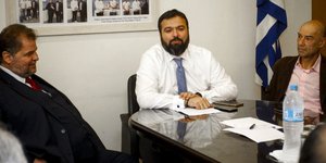 Στιγμιότυπο από τη συνάντηση / Φωτογραφία: Eurokinissi