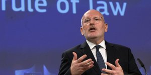 O πρώτος αντιπρόεδρος της Κομισιόν, Φρανς Τίμερμανς