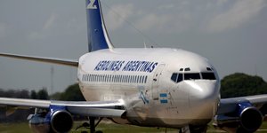 αεροπλάνο της Aerolineas Argentinas