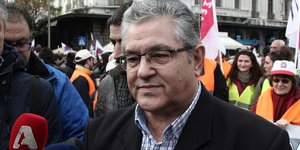 Δημήτρης Κουτσούμπας στην πορεία