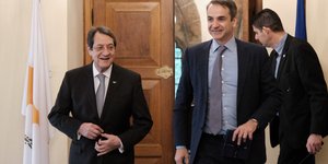 Συνάντηση Κυριάκου Μητσοτάκη με Νίκο Αναστασιάδη στην Κύπρο