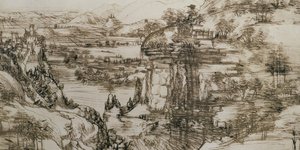 Il Paesaggio (Το Τοπίο) πίνακας του Ντα Βίντσι