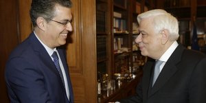 Ο Προκόπης Παυλόπουλος με τον Λινό Αλέξανδρο Σισιλιάνο στο Προεδρικό Μέγαρο