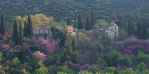 Παναγία Ξενιά μοναστήρι μέσα στο πράσινο