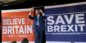 O ηγέτης του «κόμματος Brexit», Νάιτζελ Φάρατζ