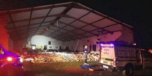 Tην ώρα που κατέρρευσε ο ναός ήταν σε εξέλιξη λειτουργία για το Πάσχα