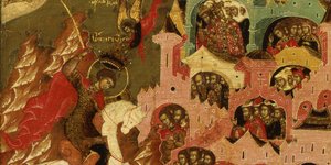 Εικόνα του Αγίου Γεωργίου που σκοτώνει τον δράκο