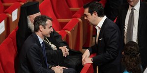 Κυριάκος Μητσοτάκης και Αλέξης Τσίπρας