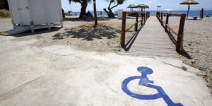 Παραλία που προσφέρει πρόσβαση σε ΑμΕΑ / Φωτογραφία: Facebook
