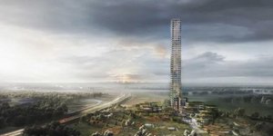 O ουρανοξύστης των 320 μέτρων θα ανεγερθεί σε κωμόπολη της Δανίας 