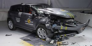 Το Range Rover μετά το crash test