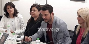 Ο Γιώργος Αγγελόπουλος στην παρουσίαση του βιβλίου του στη Θεσσαλονίκη