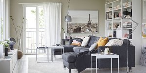 Σαλόνι διαμερίσματος με έπιπλα 