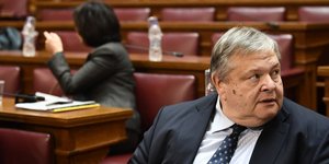 Ο Ευάγγελος Βενιζέλος στη Βουλή