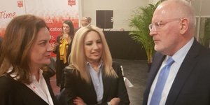 Η Φώφη Γεννηματά στην στην Προσύνοδο των ηγετών του Ευρωπαϊκού Σοσιαλιστικού Κόμματος