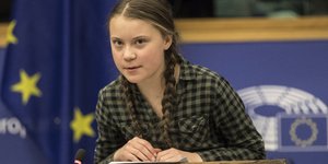 Η Γκρέτα Τούνμπεργκ στην ευρωβουλή