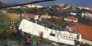Ανατροπή λεωφορείου στην Μαδέιρα