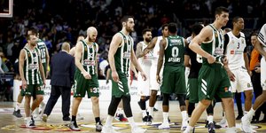 Οι παίκτες του Παναθηναϊκού στο παιχνίδι με την Ρεάλ Μαδρίτης