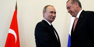 Οι πρόεδροι Ρωσίας και Τουρκίας, Πούτιν και Ερντογάν