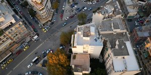 Αποψη του κέντρου της Αθήνας από drone