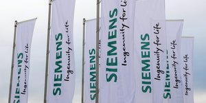 Το logo της εταιρείας Siemens