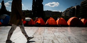 Σκηνές στο Σύνταγμα