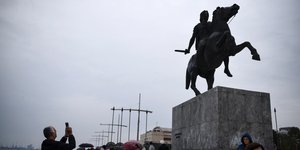 Το άγαλμα του Μ. Αλεξάνδρου στη Θεσσαλονίκη