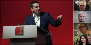 Ο Αλέξης Τσίπρας και οι Δραγασάκης, Δανέλλης, Λάμπρου, Κουντουρά