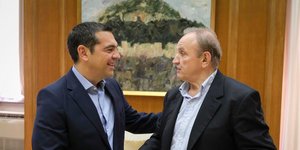 Συνάντηση του Αλέξη Τσίπρα με τον Στέφανο Τζουμάκα