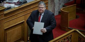 Ο Ευάγγελος Βενιζέλος στη Βουλή