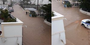 Πλημμύρες στην Σητεία από την κακοκαιρία