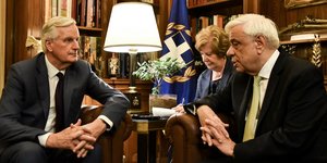 Στο Προεδρικό Μεγαρο ο Μισέλ Μπαρνιέ 