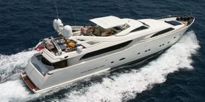 Το σκάφος Ferretti όπως αυτό που παραχώρησε η οικογένεια Παναγόπουλου στον Αλέξη Τσίπρα