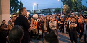 Στους εργαζόμενους του Δήμου Αθηναίων μίλησε ο Παύλος Γερουλάνος