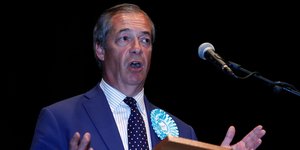 Ο ηγέτης του κόμματος του Brexit, Νάιτζελ Φάρατζ