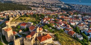 Πανοραμική εικόνα της Θεσσαλονίκης από drone