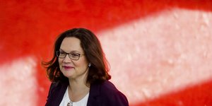 H επικεφαλής της Κ.Ο. του SPD, Αντρέα Νάλες