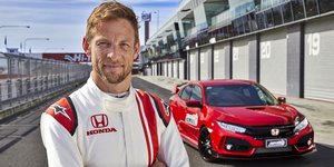Ο Τζένσον Μπάτον με το Honda Civic Type R