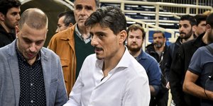 Ο Δημήτρης Γιαννακόπουλος, πρόεδρος του Παναθηναϊκού