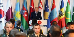 Ο Τούρκος πρόεδρος Ερντογάν σε ομιλία του στην Κωνσταντινούπολη